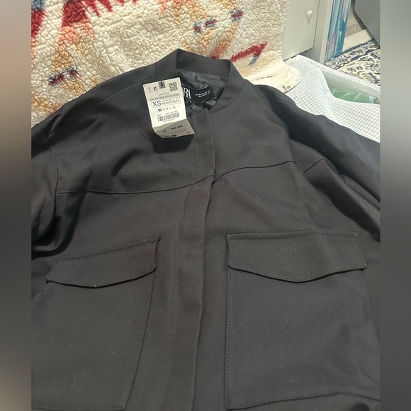 Zara long patch bomber jacket - Picture 8 of 8